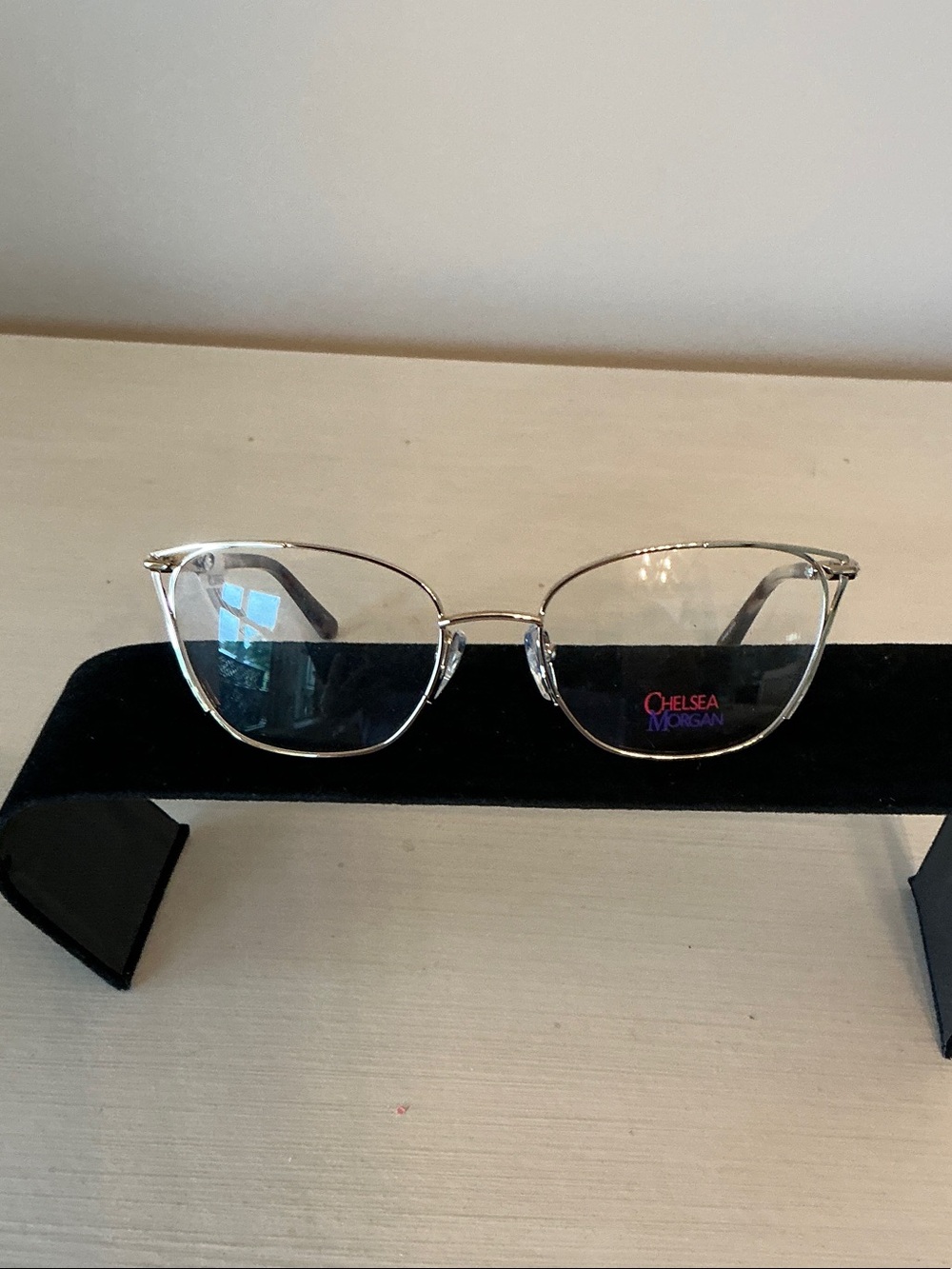 Authentic, Chelsea Morgan Women's Gold Metal Rx Frame